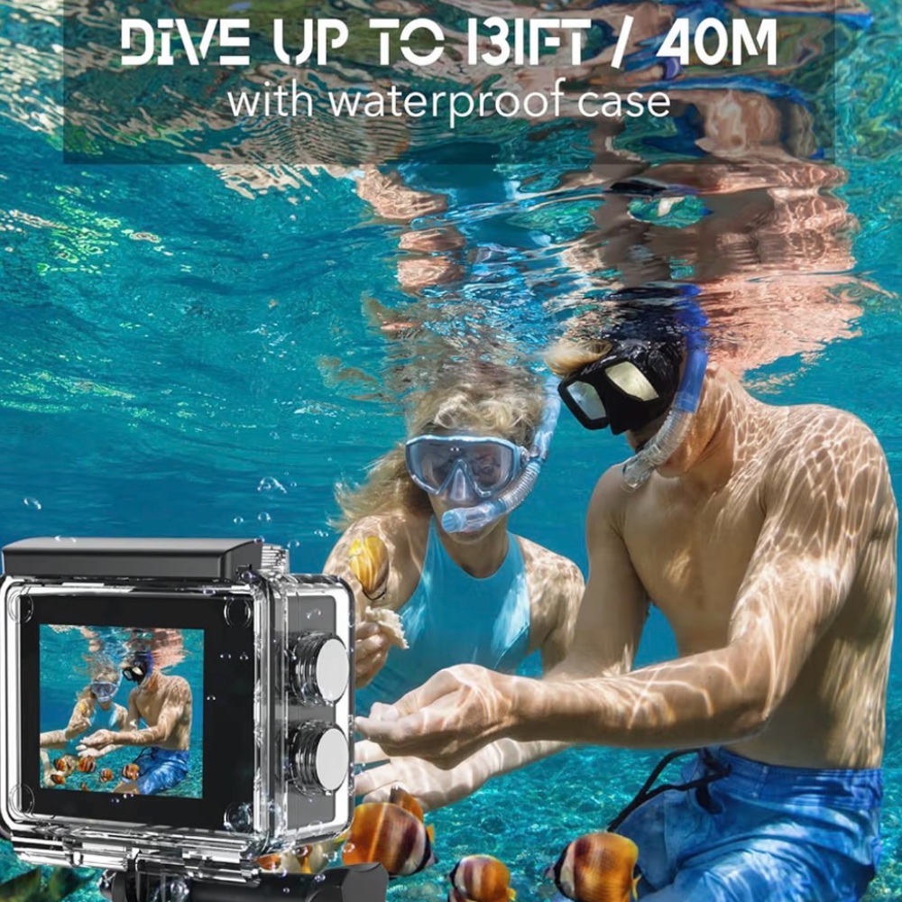 Action Camera with Black Design
